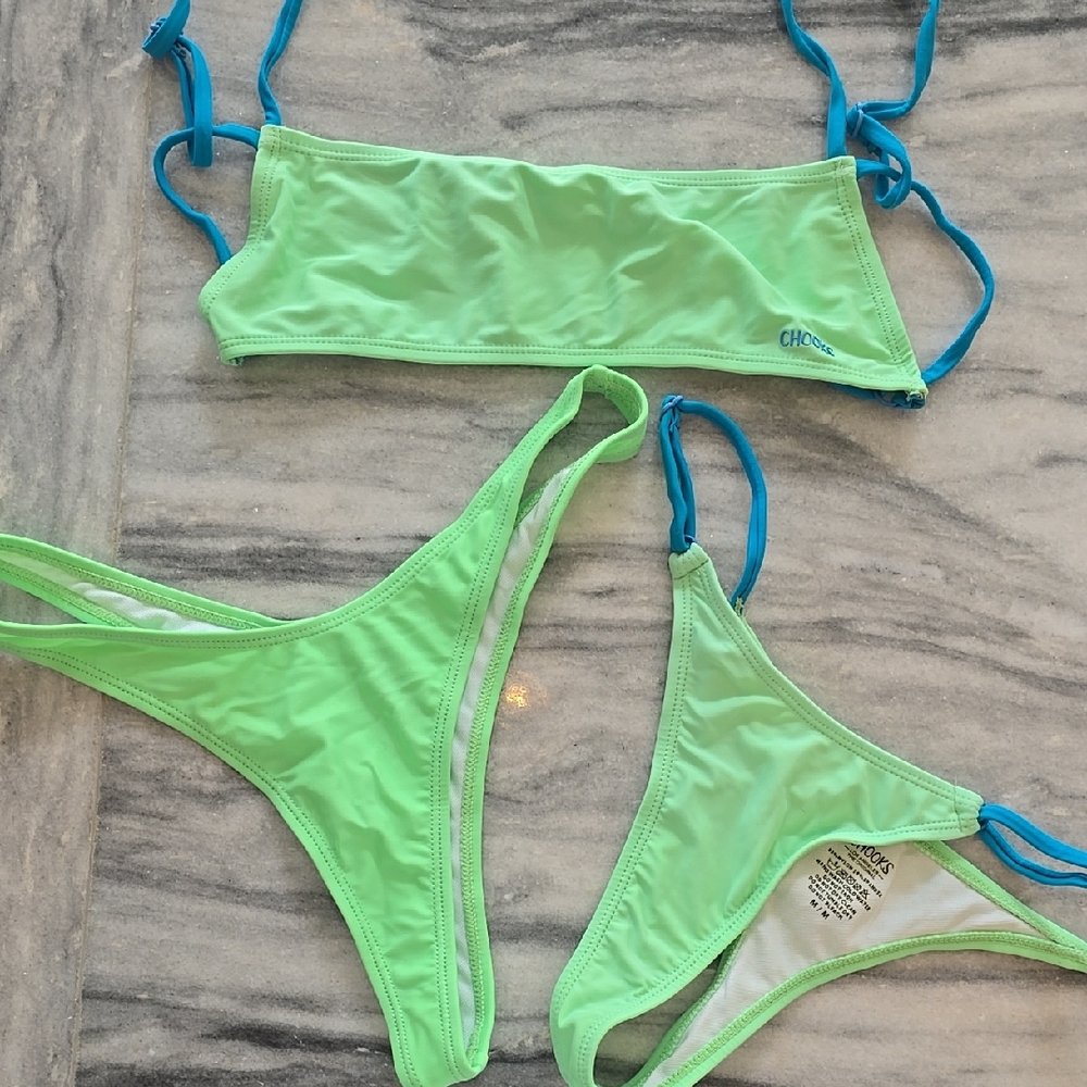 Boutine LA Green/Blue Bikini Set